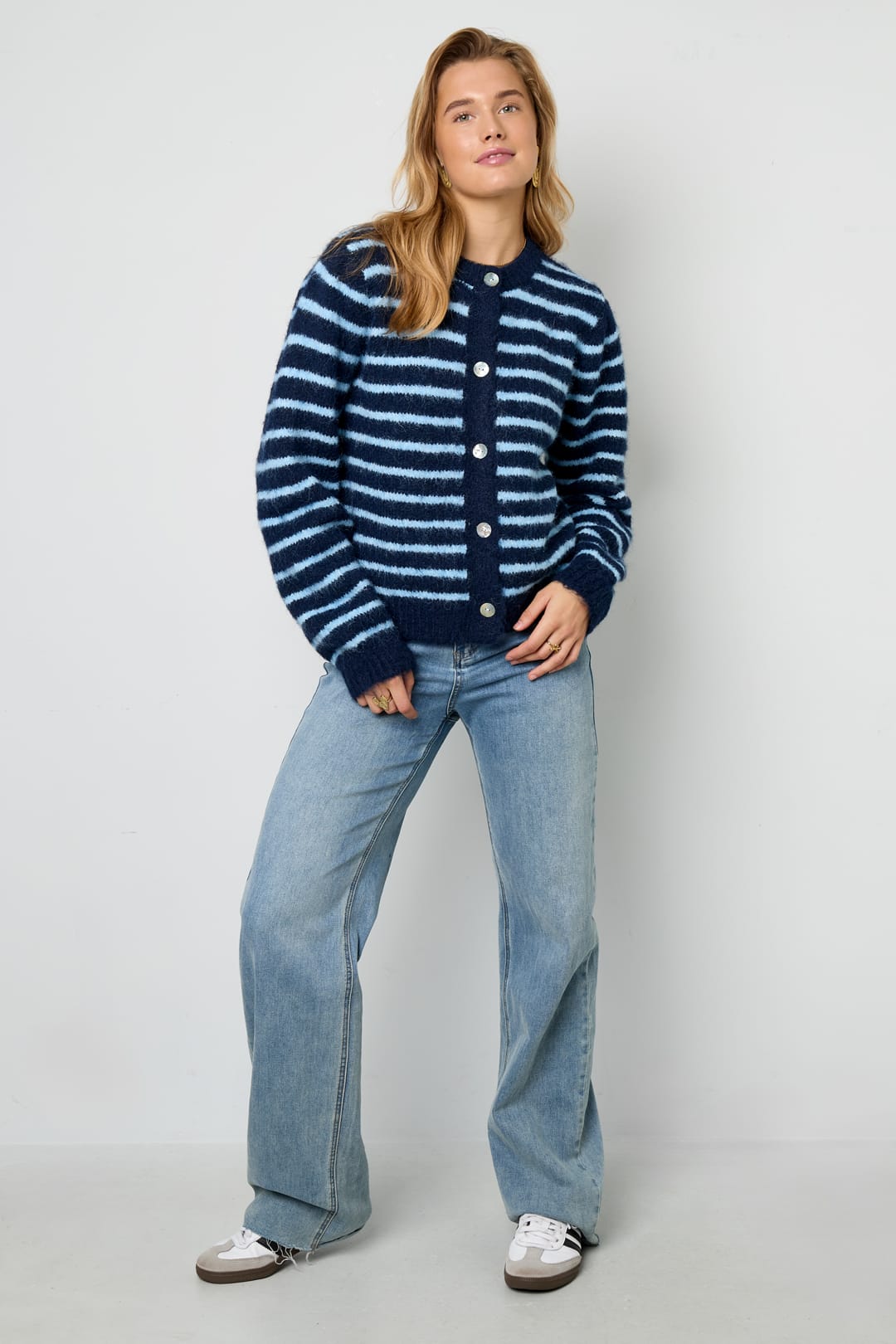 Eloise Closet Your Stripe Knit Cardigan