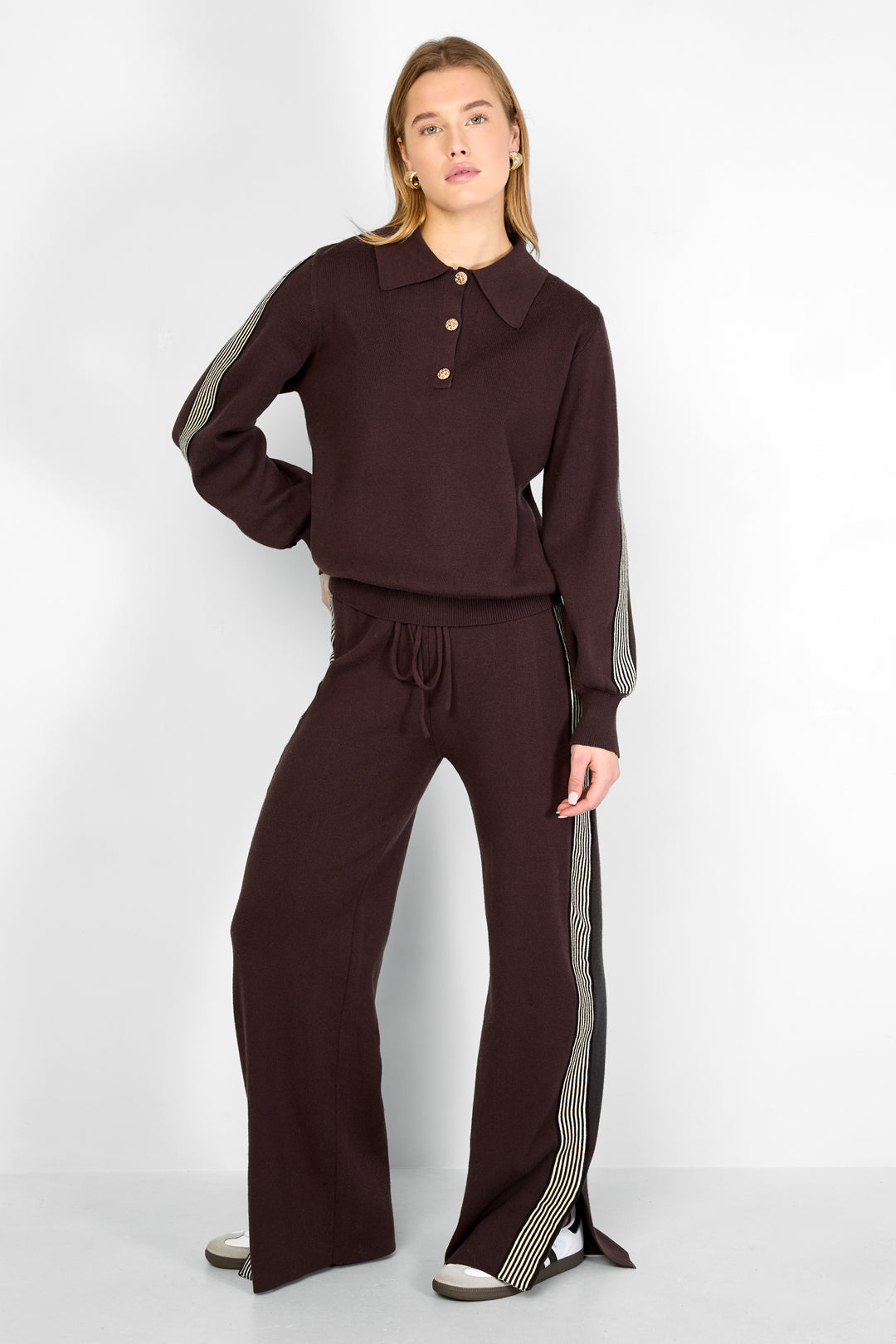 Sport Stripe Knit Sweater Eloise Closet