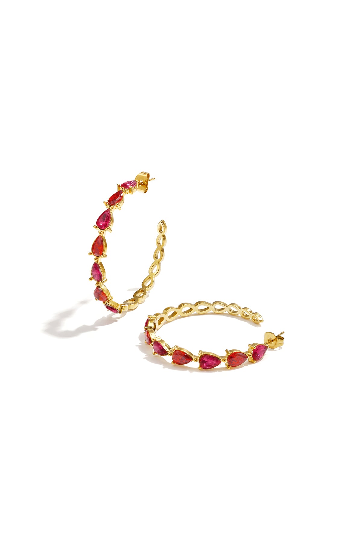 Stainless Steel Hoop Earrings Heart Simple Daily Simple Series Women's jewelry