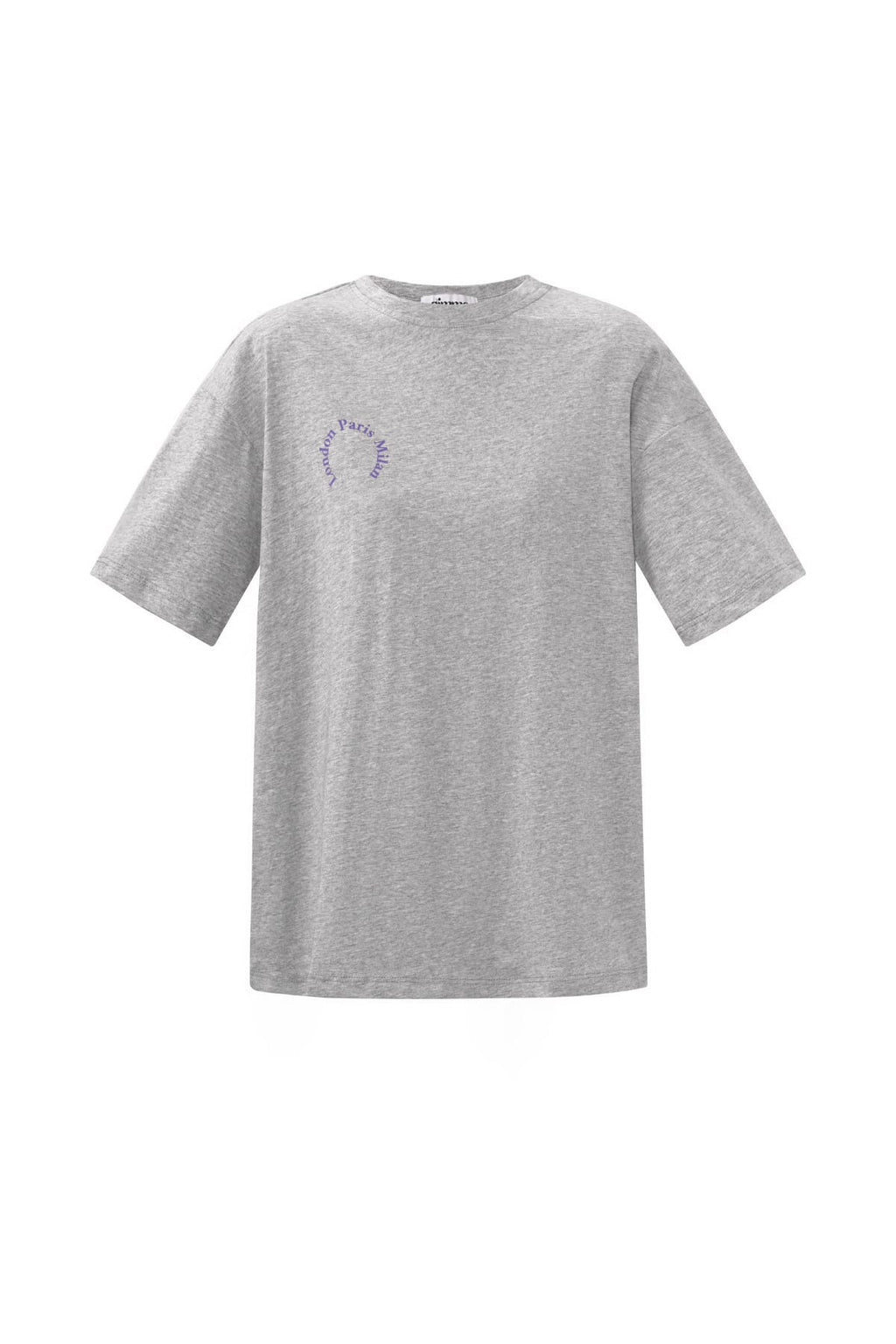 Circle Letter  Cotton T-Shirt Eloise Closet