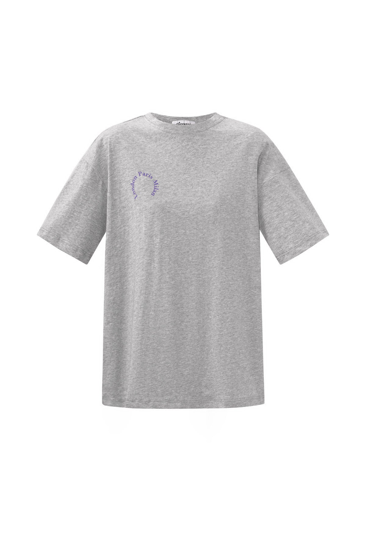 Circle Letter  Cotton T-Shirt Eloise Closet