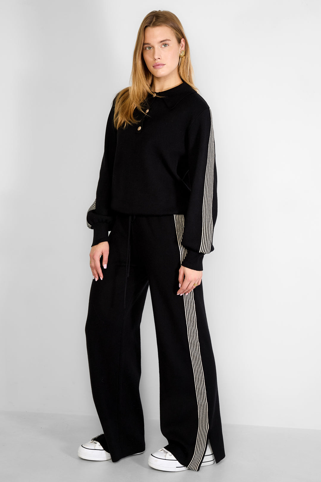 Sport Stripe Knit Sweater Eloise Closet