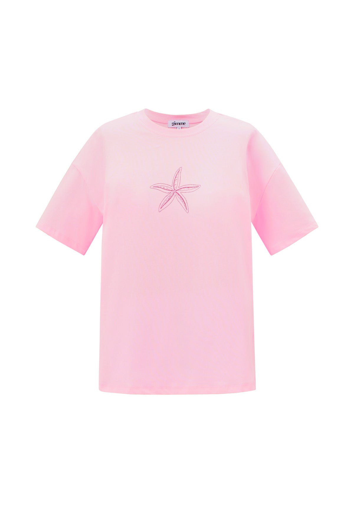 Starfish Embroidered  Cotton T-Shirt Eloise Closet