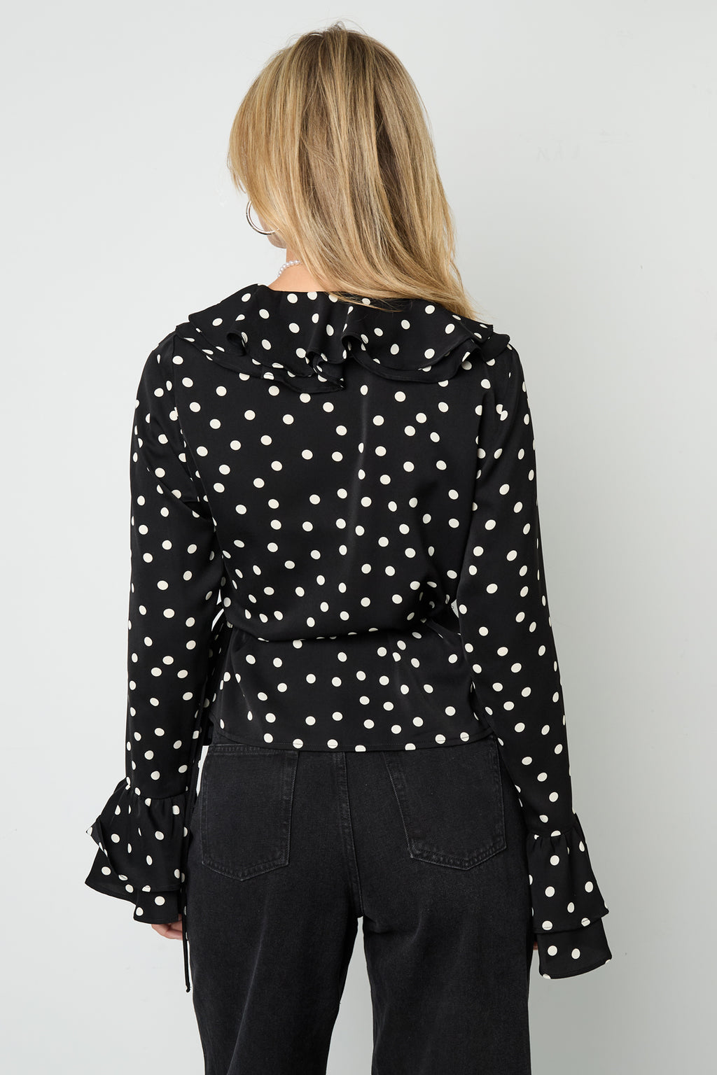 Eloise Closet Blouse Elegant Polka Dots 