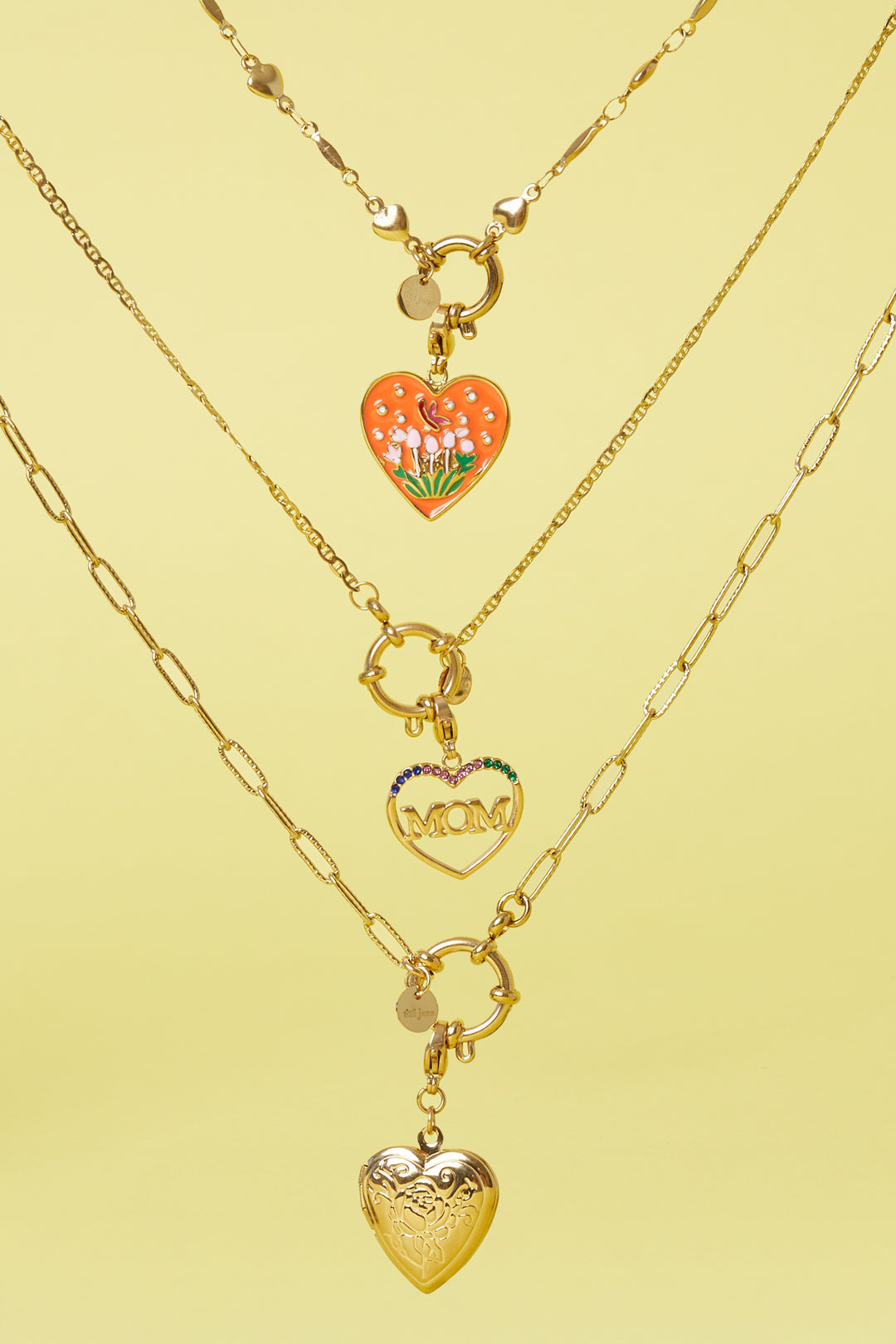 Mom Heart Charm Pendant