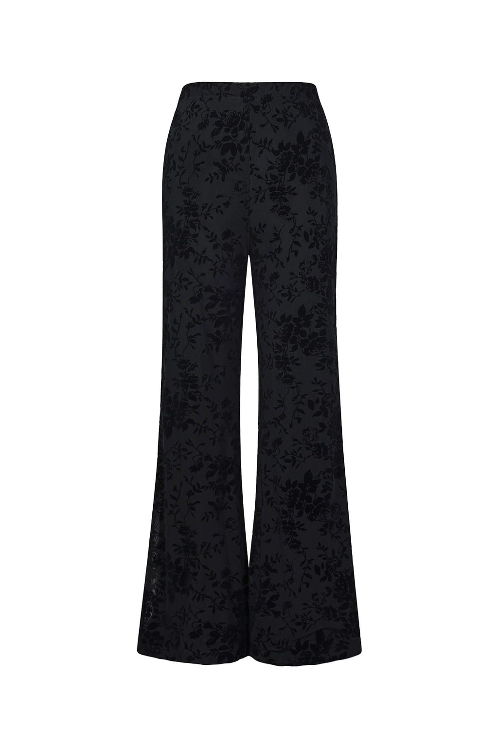 Suede Bloom Flare Pants Eloise Closet