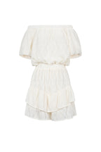 Eloise Closet Off-Shoulder Ruffle Bodysuit Woven Polyester