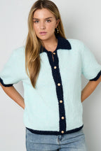 Eloise Closet Your Color Clash Knit Cardigan