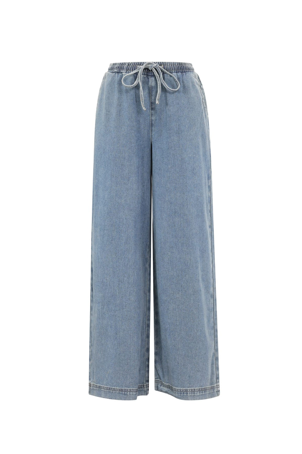 Eloise Closet Woven Cotton Wide Leg Denim – Sporty, Chic, Essential