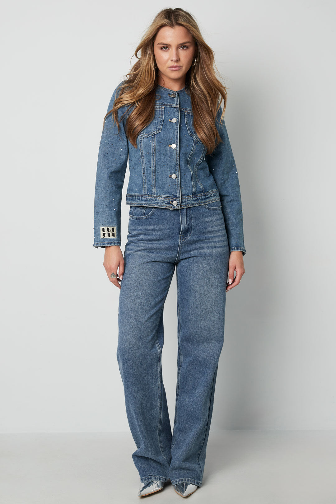 Denim Cropped Jacket Women – Classic Fit Eloise Closet