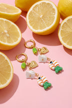 Ocean Charm Chain Earrings Eloise Closet Jewelry