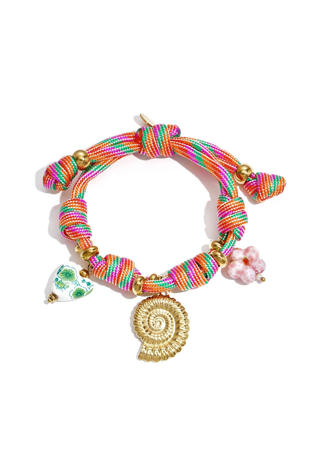 Rope Charm Bracelet – Shell & Starfish  Jewelry