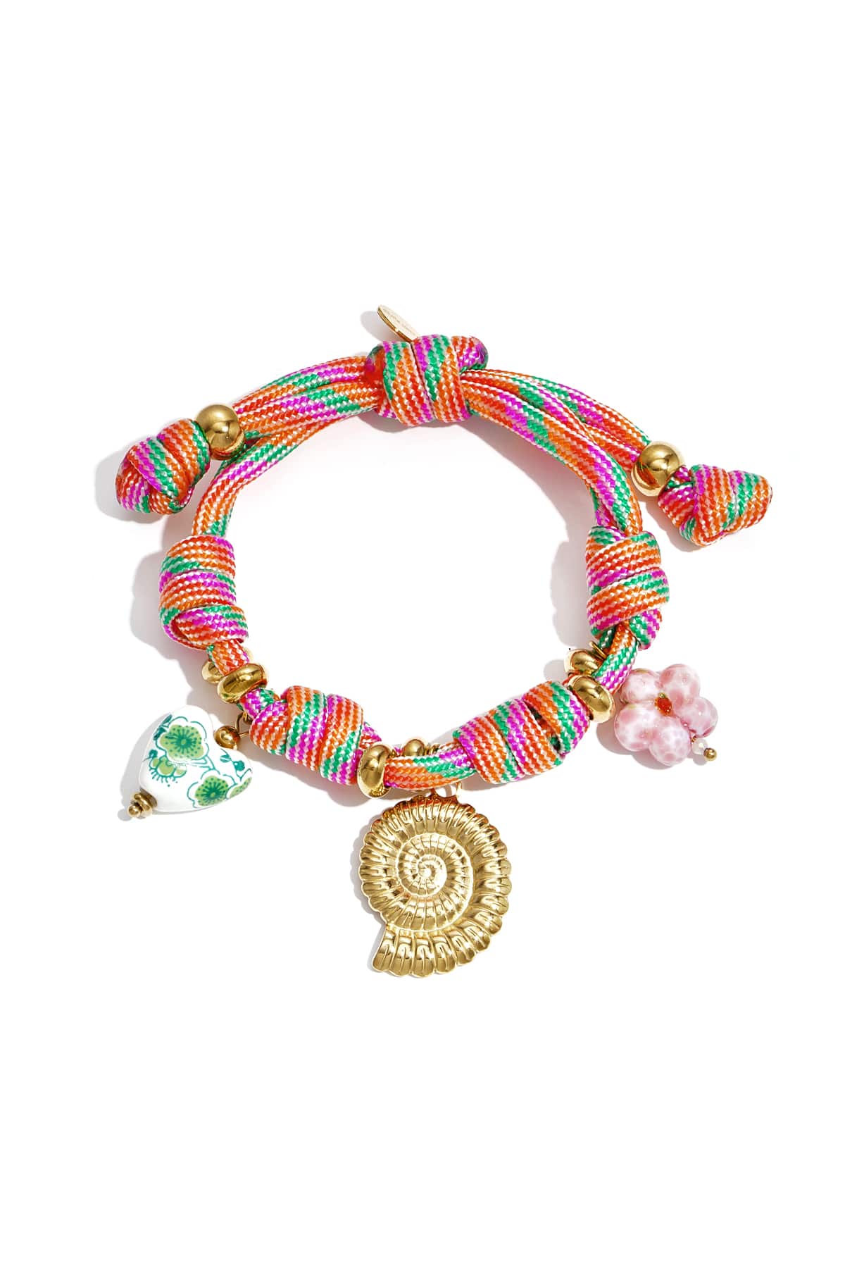 Rope Charm Bracelet – Shell & Starfish  Jewelry