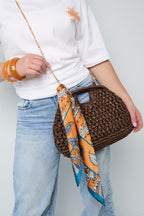 Beach Straw Square Bag Eloise Closet