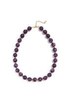 Bead necklace with gold beads in between 13.5mm