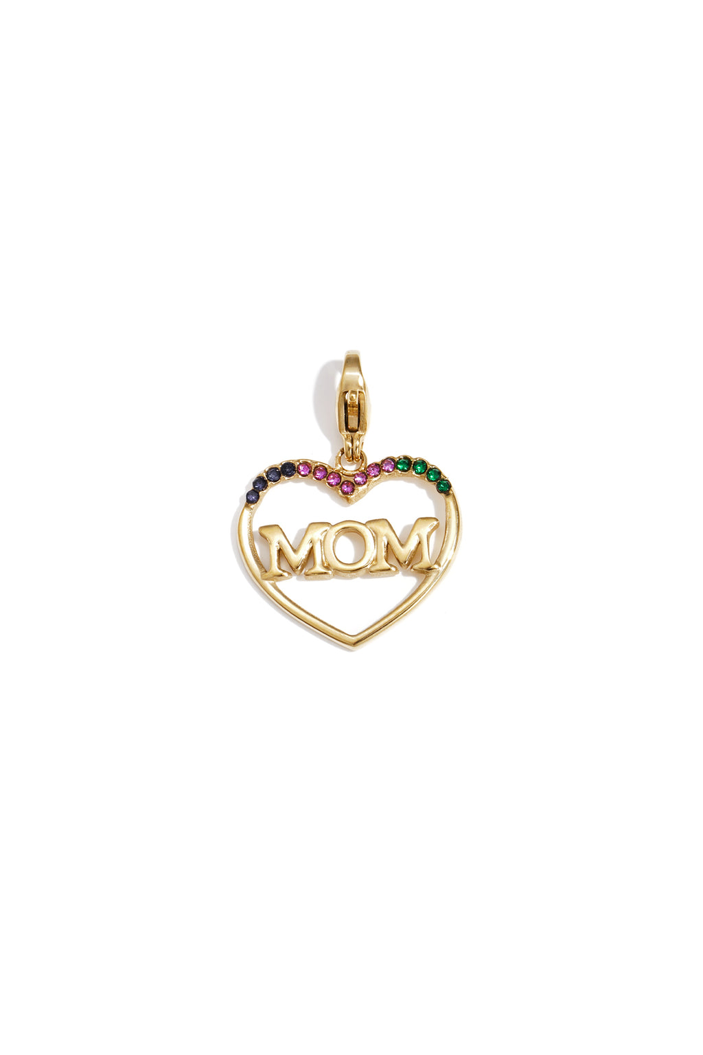Mom Heart Charm Pendant