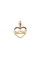 Mom Heart Charm Pendant