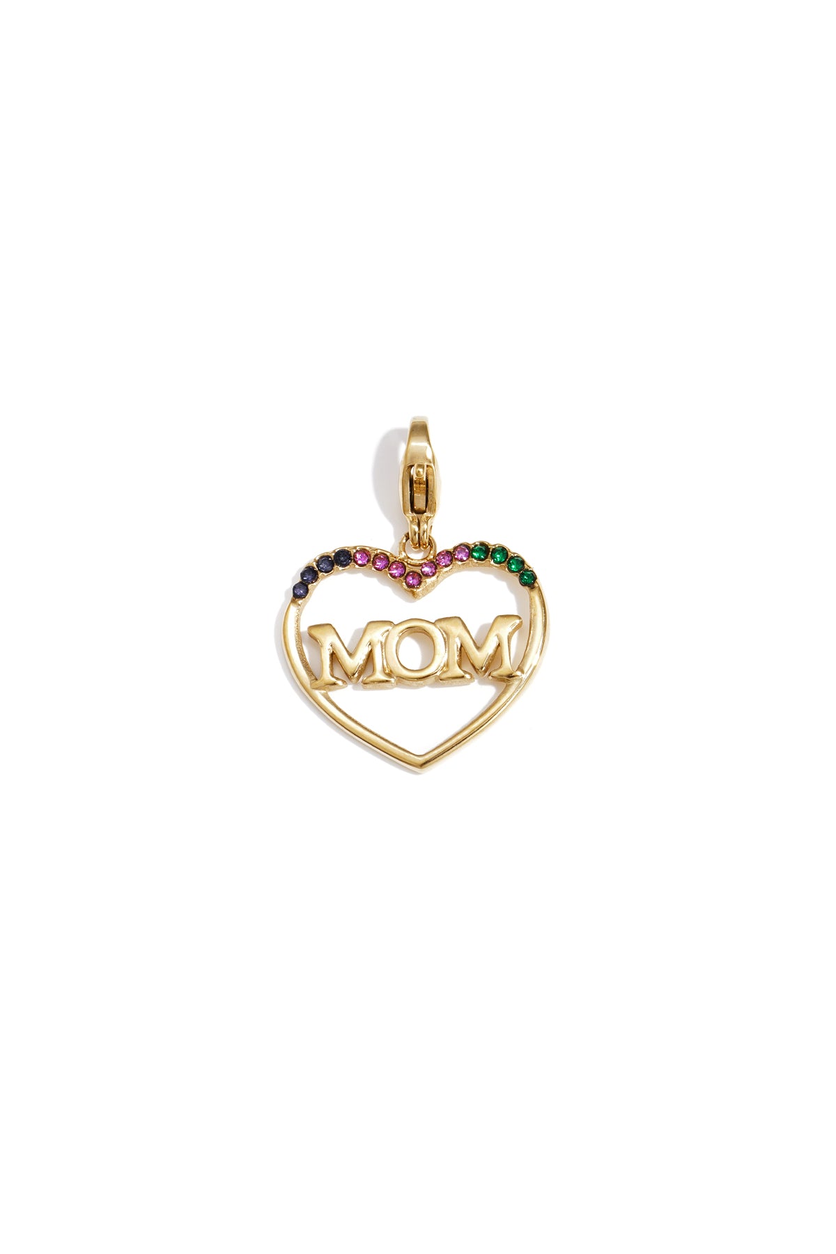 Mom Heart Charm Pendant