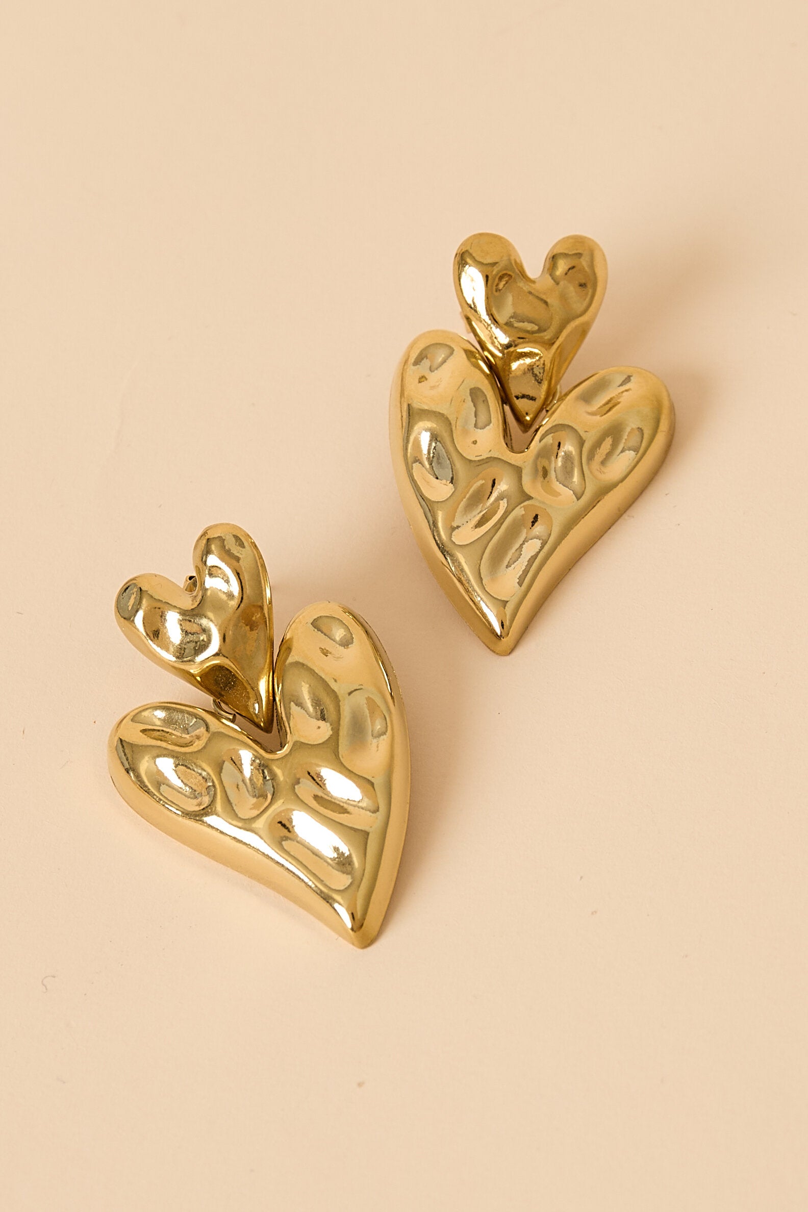 Stacked Heart Earrings Eloise Closet Jewelry