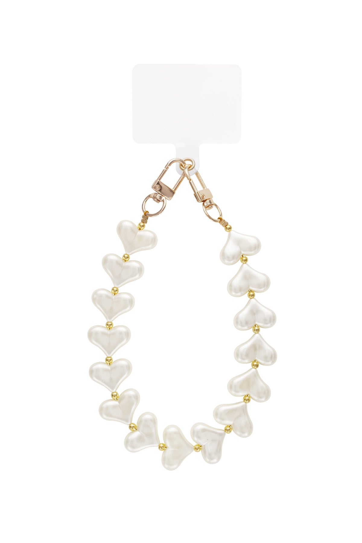Pearled Heart Phone Cord Eloise Closet Jewelry