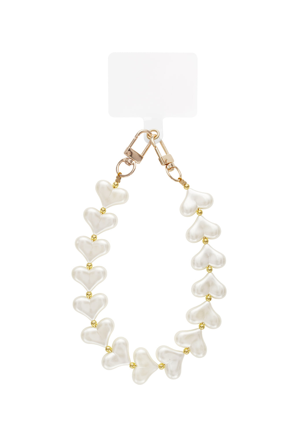 Pearled Heart Phone Cord Eloise Closet Jewelry