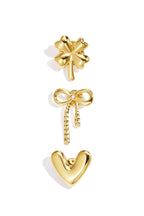 Heart Clover Bow Brooch Set Eloise Closet Jewelry