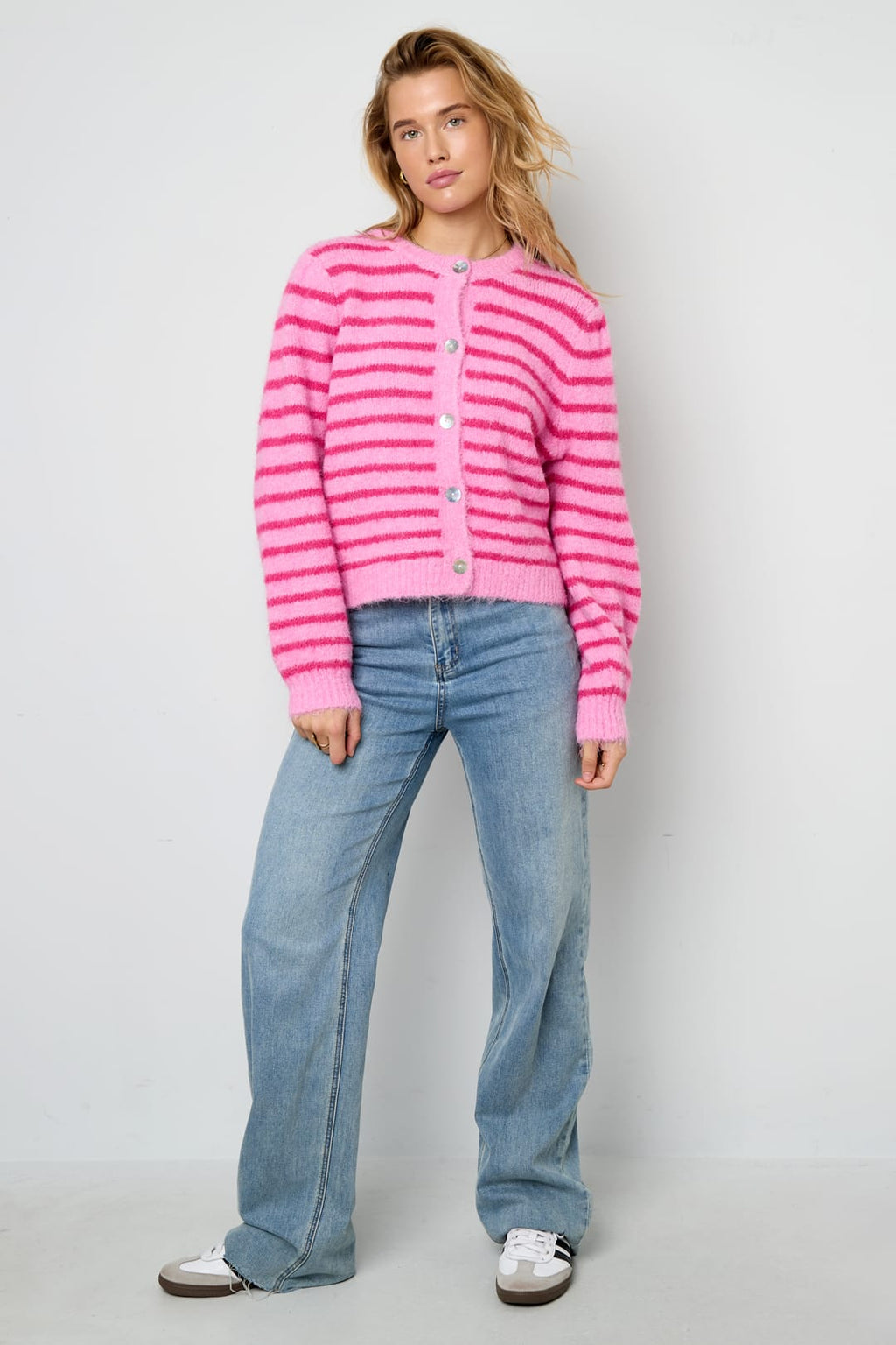 Eloise Closet Your Stripe Knit Cardigan