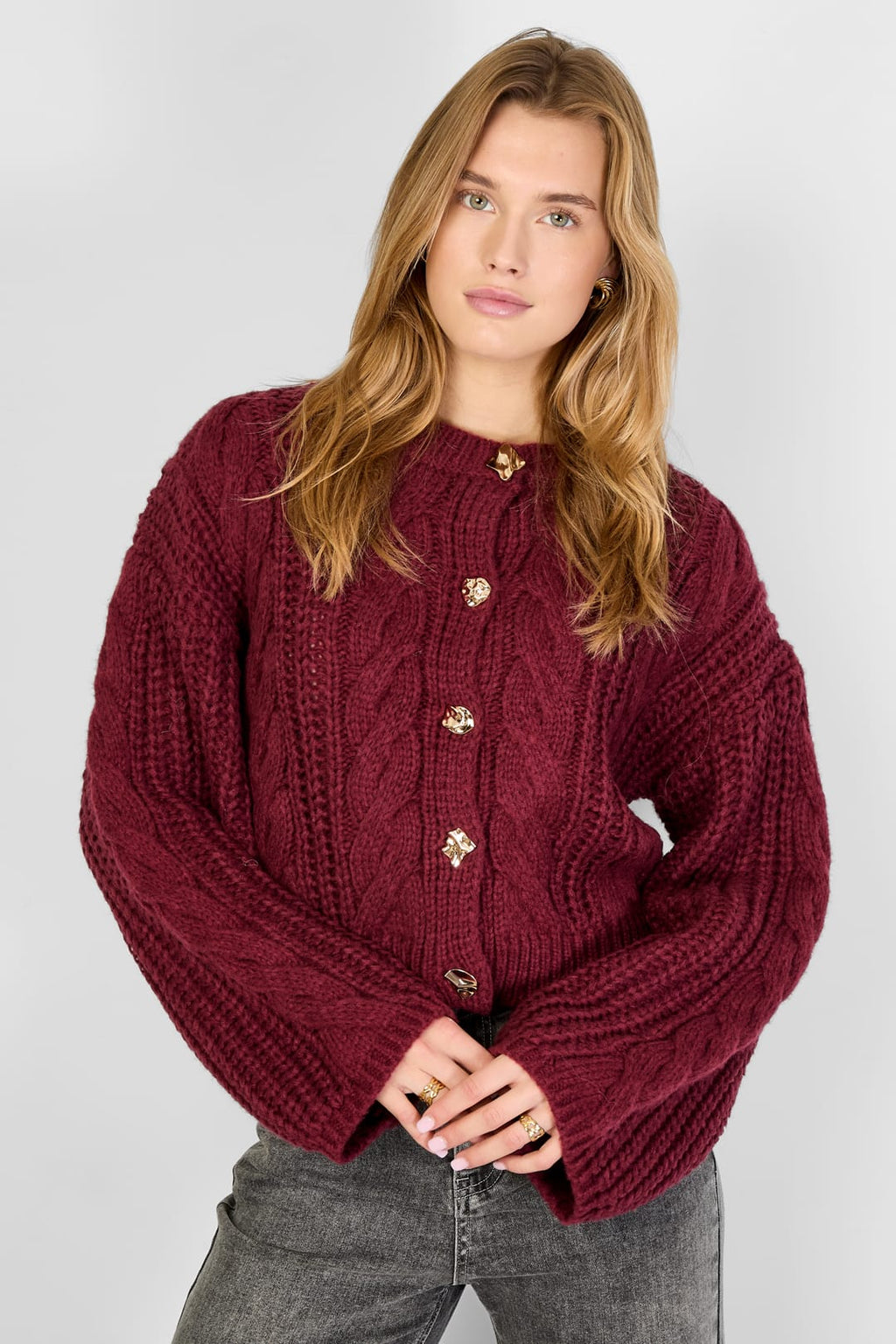 Eloise Closet Cable Knit Cardigan