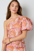 Tropical Summer One Shoulder Top Eloise Closet