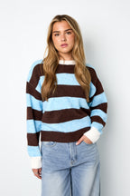 The hairy striped sweater
