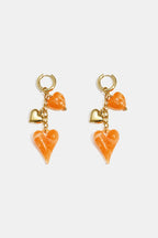 Dangling Heart Chain Earrings Eloise Closet Jewelry