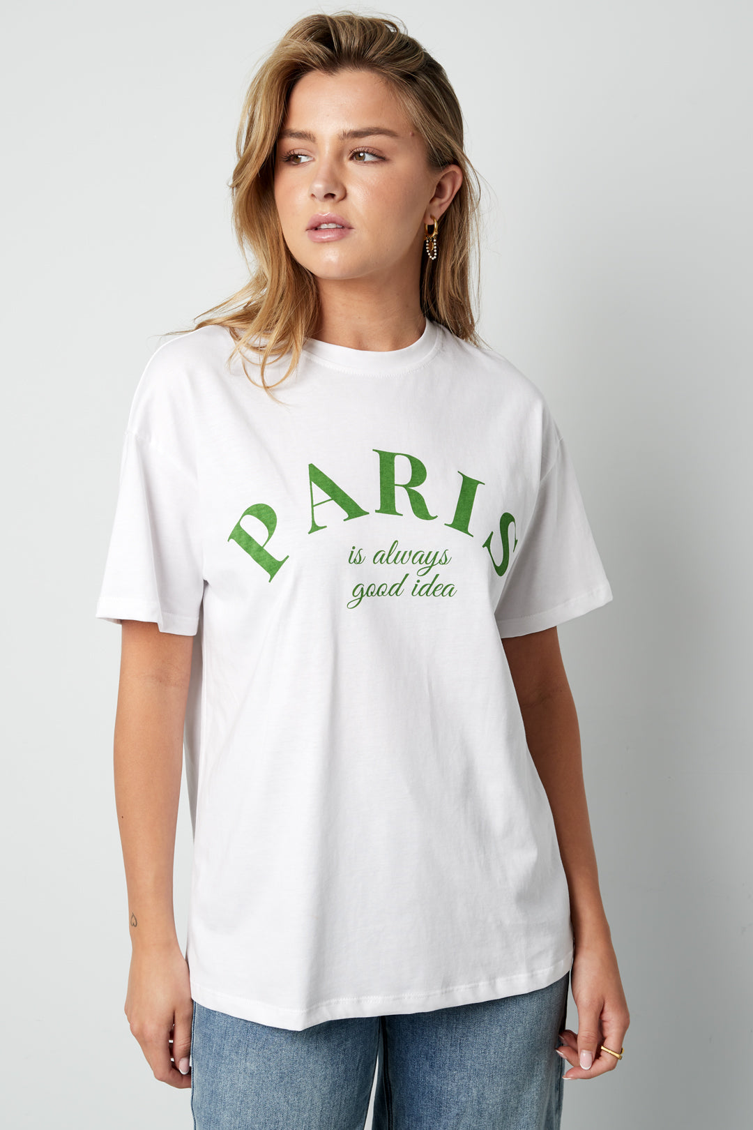 Paris Quote Cotton T-Shirt Eloise Closet