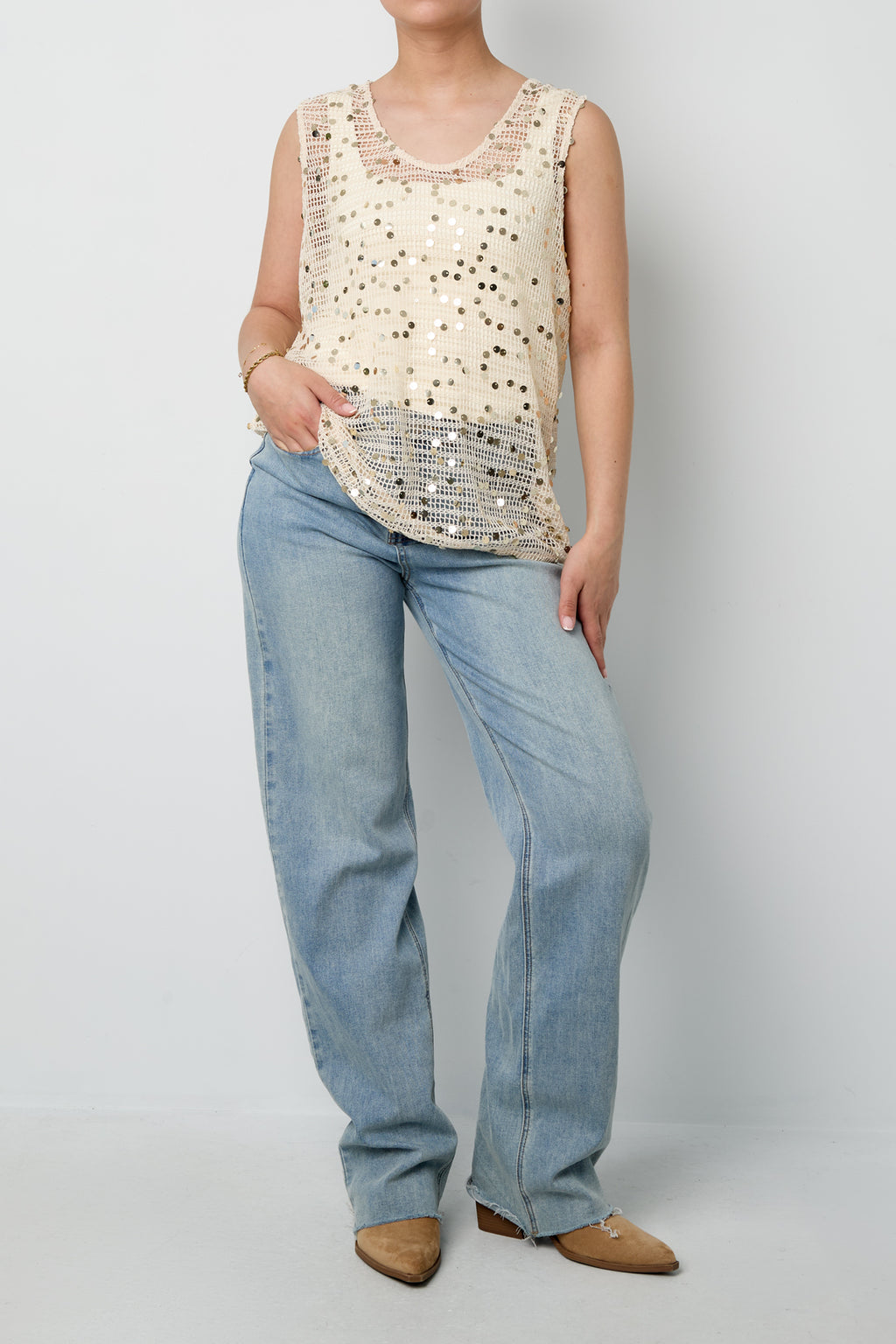 Glitter Crochet Beach Top Eloise Closet
