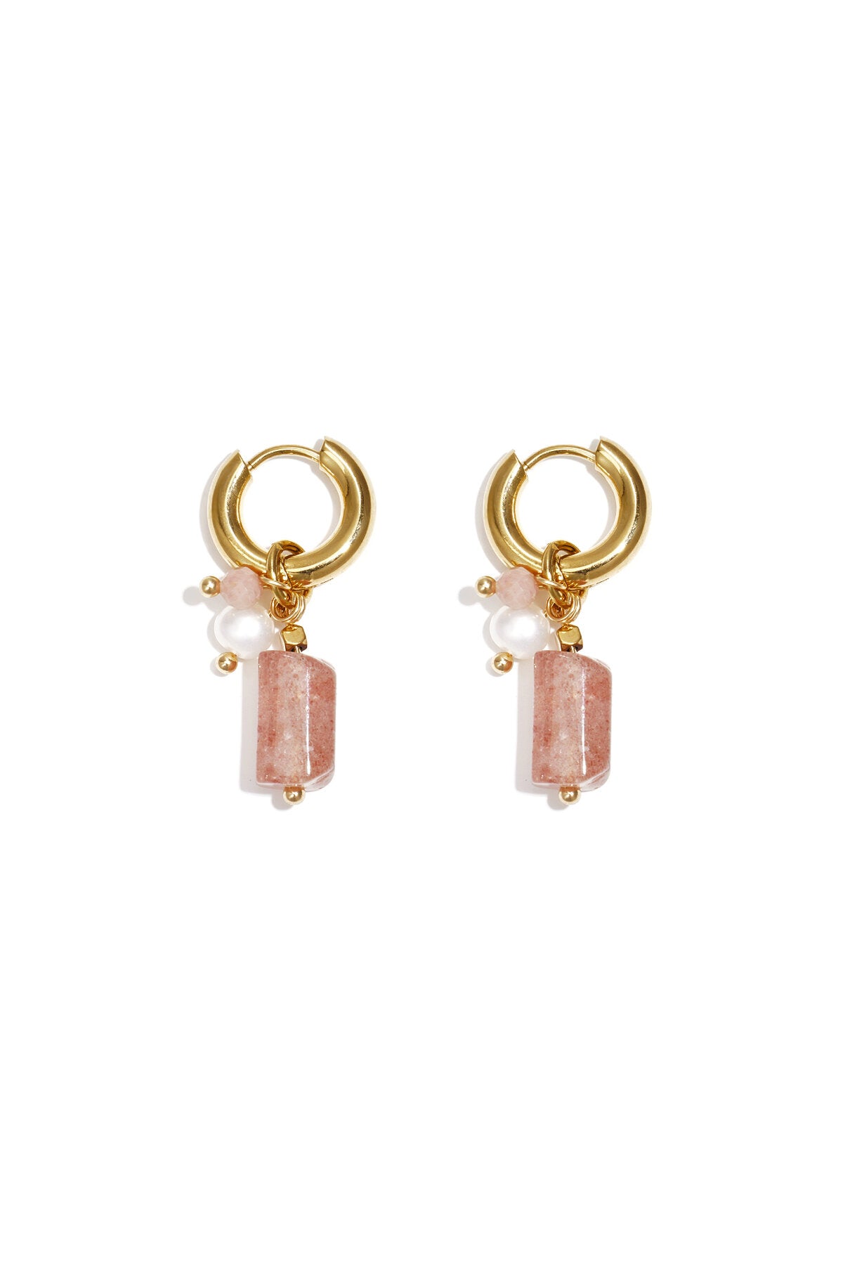 Pearl Bead Hoop Earrings Eloise Closet Jewelry