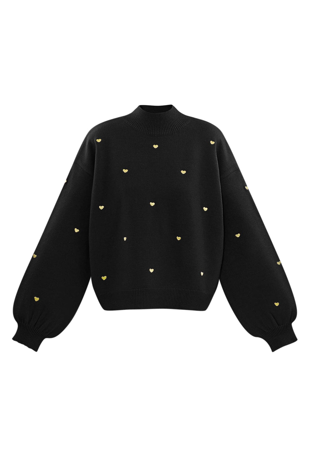 Heart Pattern Knit Sweater Eloise Closet