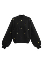 Heart Pattern Knit Sweater Eloise Closet