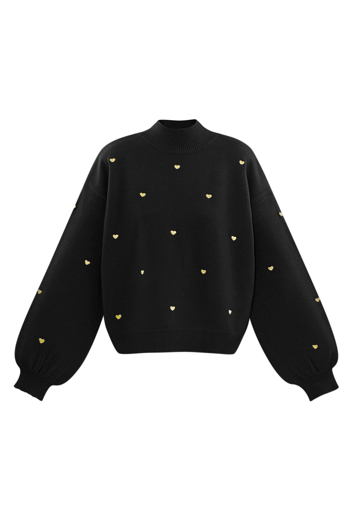 Heart Pattern Knit Sweater Eloise Closet