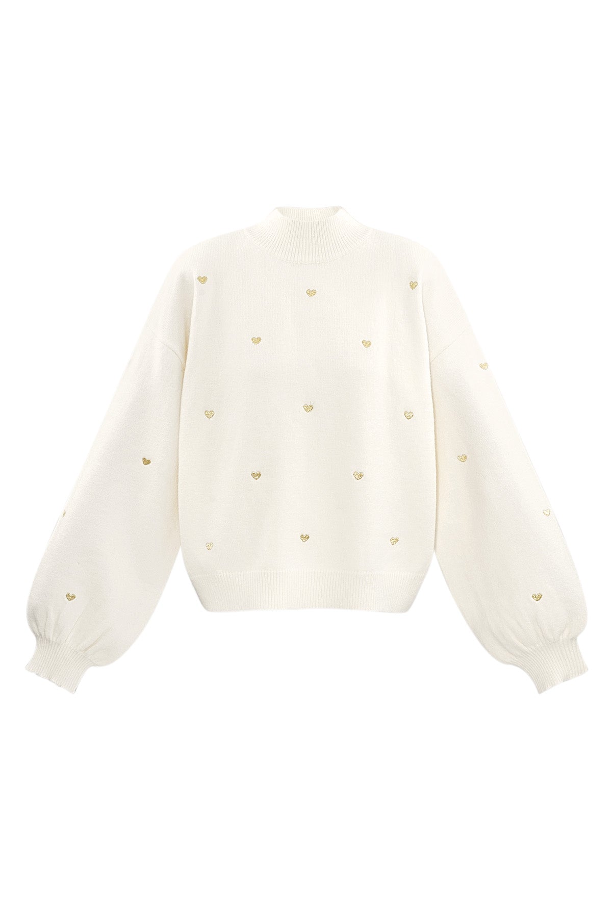Heart Pattern Knit Sweater Eloise Closet