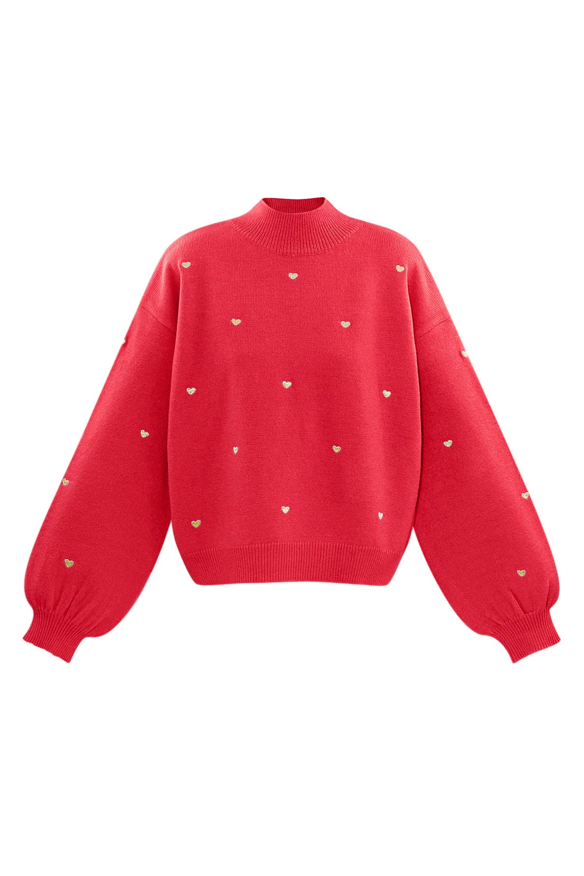 Heart Pattern Knit Sweater Eloise Closet
