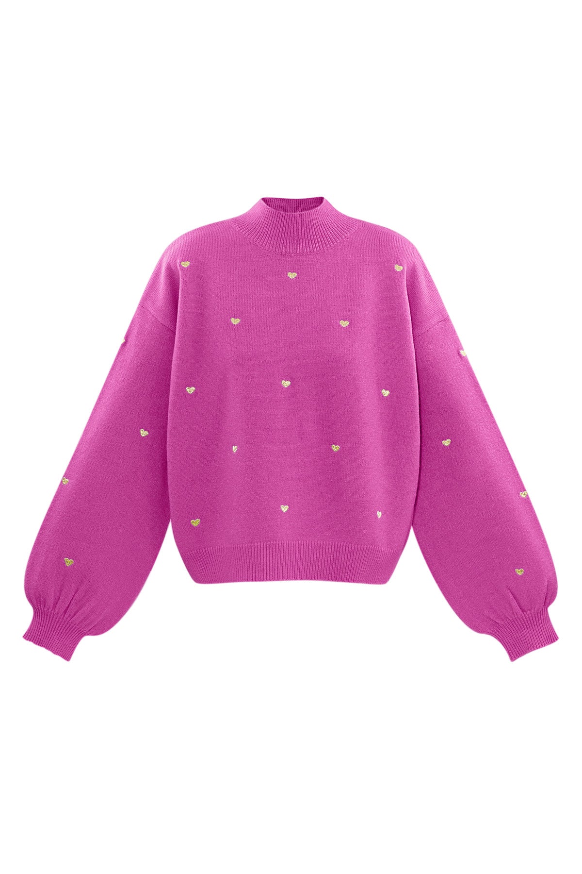 Heart Pattern Knit Sweater Eloise Closet
