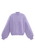 Heart Pattern Knit Sweater Eloise Closet