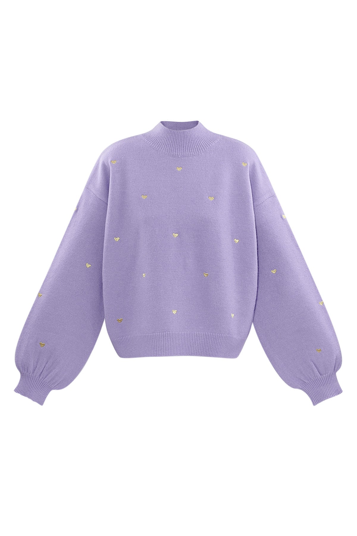 Heart Pattern Knit Sweater Eloise Closet