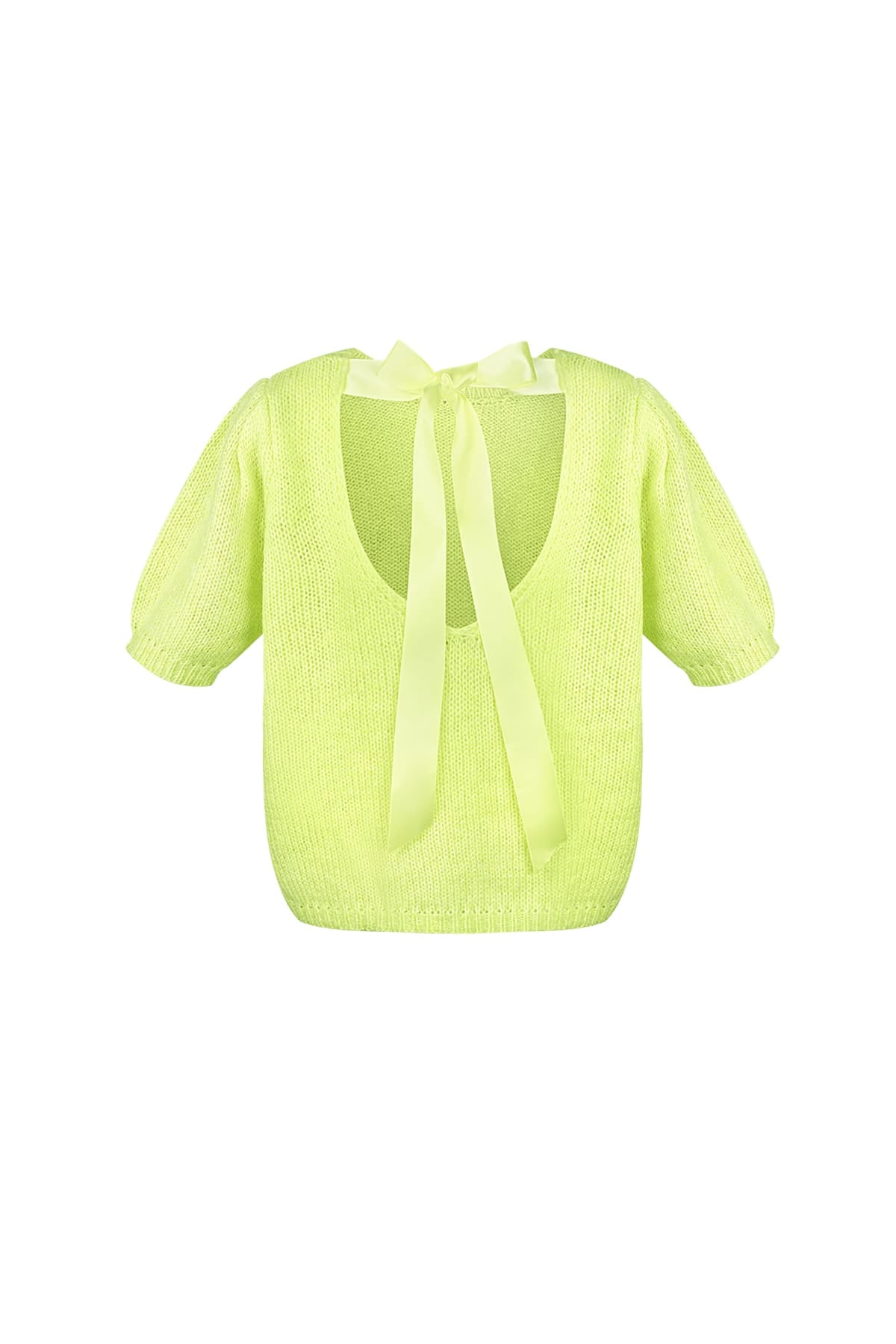 Open Back Tie Short Sleeve Top Eloise Closet