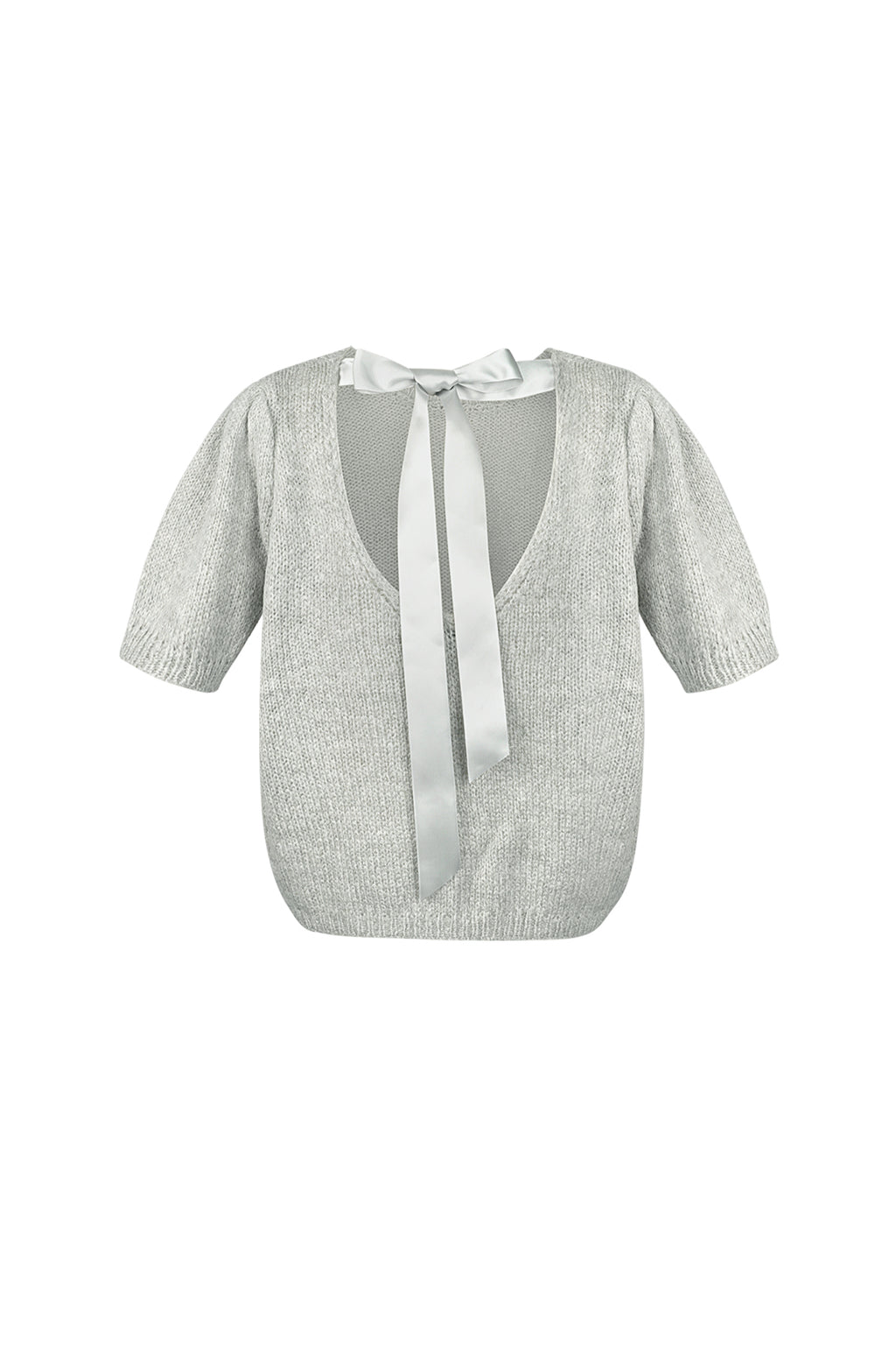 Open Back Tie Short Sleeve Top Eloise Closet