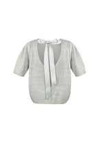Open Back Tie Short Sleeve Top Eloise Closet
