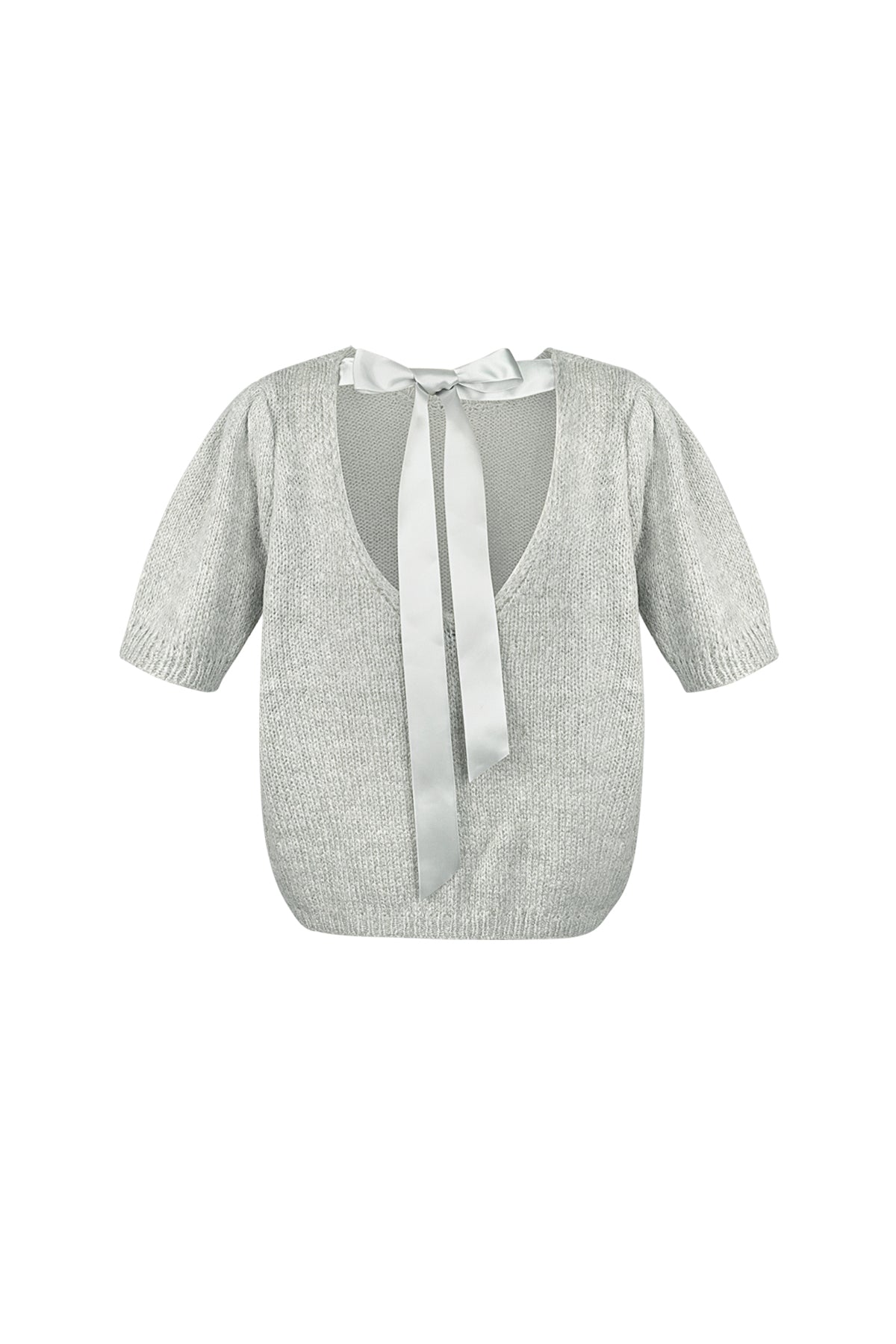 Open Back Tie Short Sleeve Top Eloise Closet