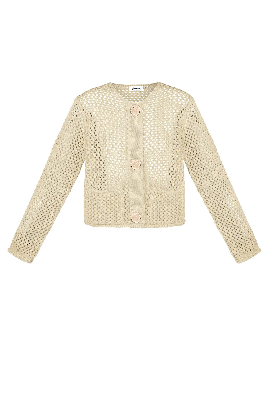 Eloise Closet Crochet Open Front Cardigan