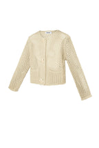 Eloise Closet Crochet Open Front Cardigan