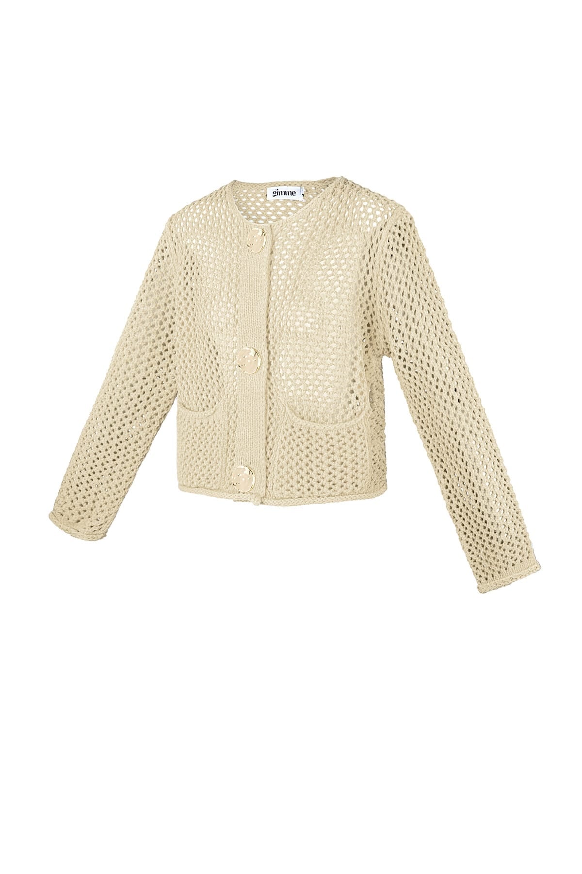 Eloise Closet Crochet Open Front Cardigan
