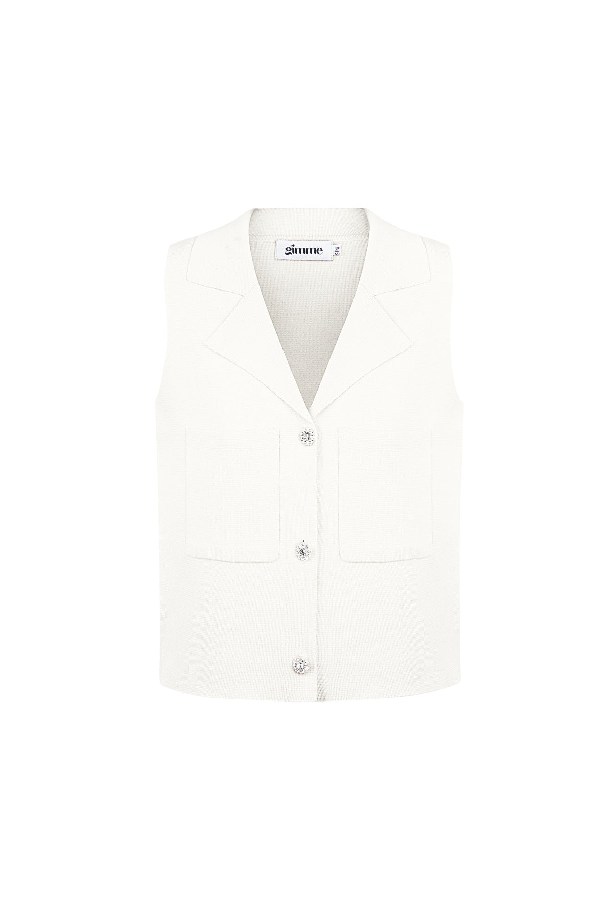 Silky Button V-Neck Top Eloise Closet